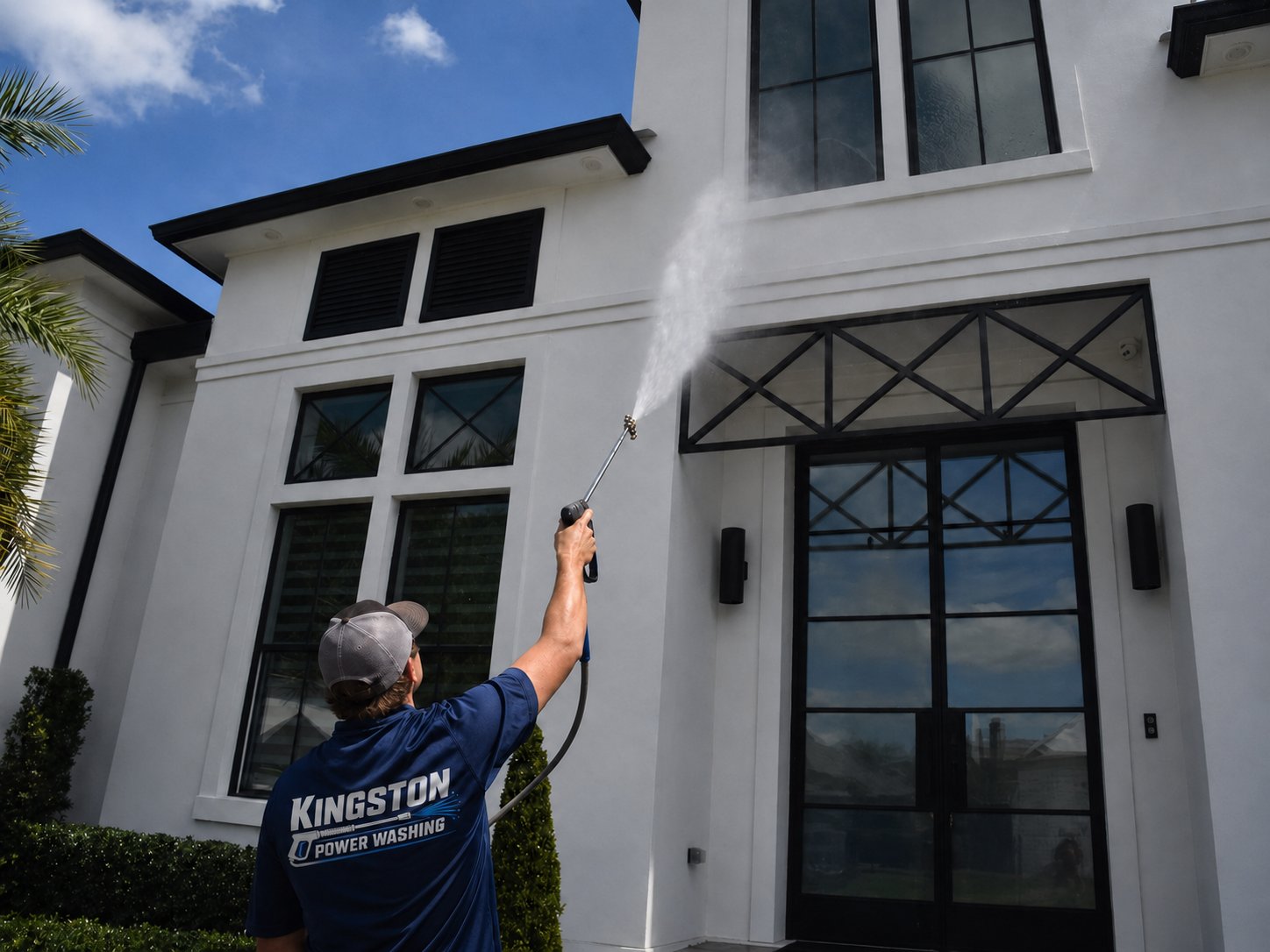 Kingston Power Washing residential house washing and exterior surface cleaning